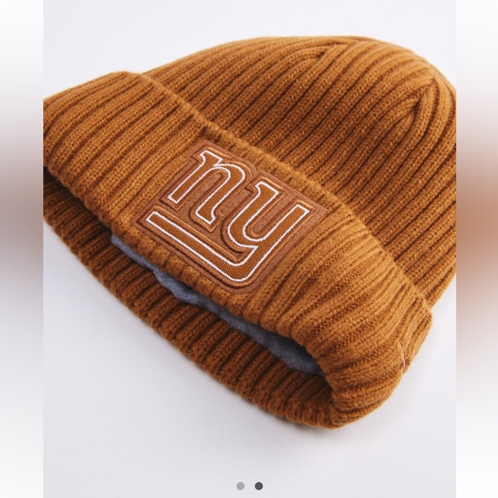 Pro Standard NFL New York Giants‎ Paint The City Beanie Brown Unisex Ribbed Hat - Picture 2 of 7